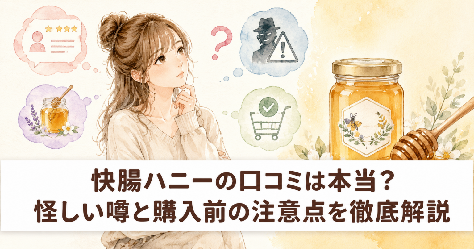 快腸ハニーは怪しい？噂の真相と口コミ評判・解約トラブルを徹底追及