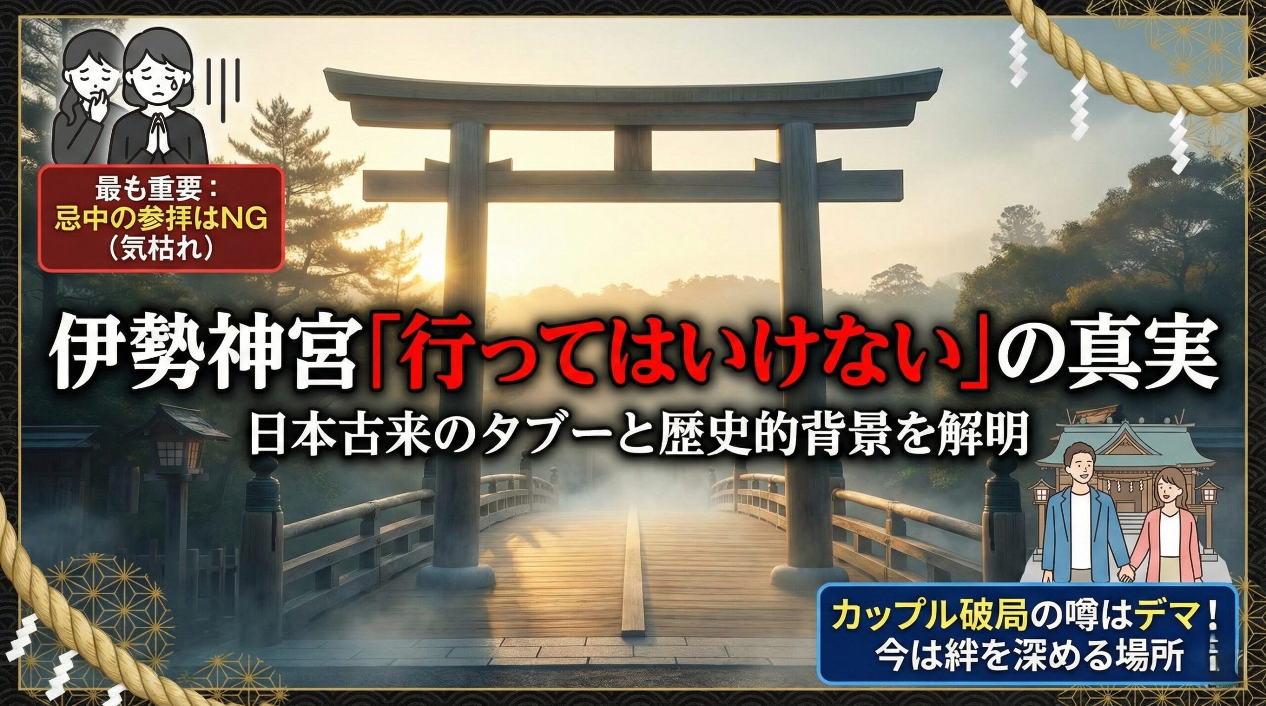 伊勢神宮に行ってはいけない人の特徴とは？噂の真相と参拝タブーを徹底解剖