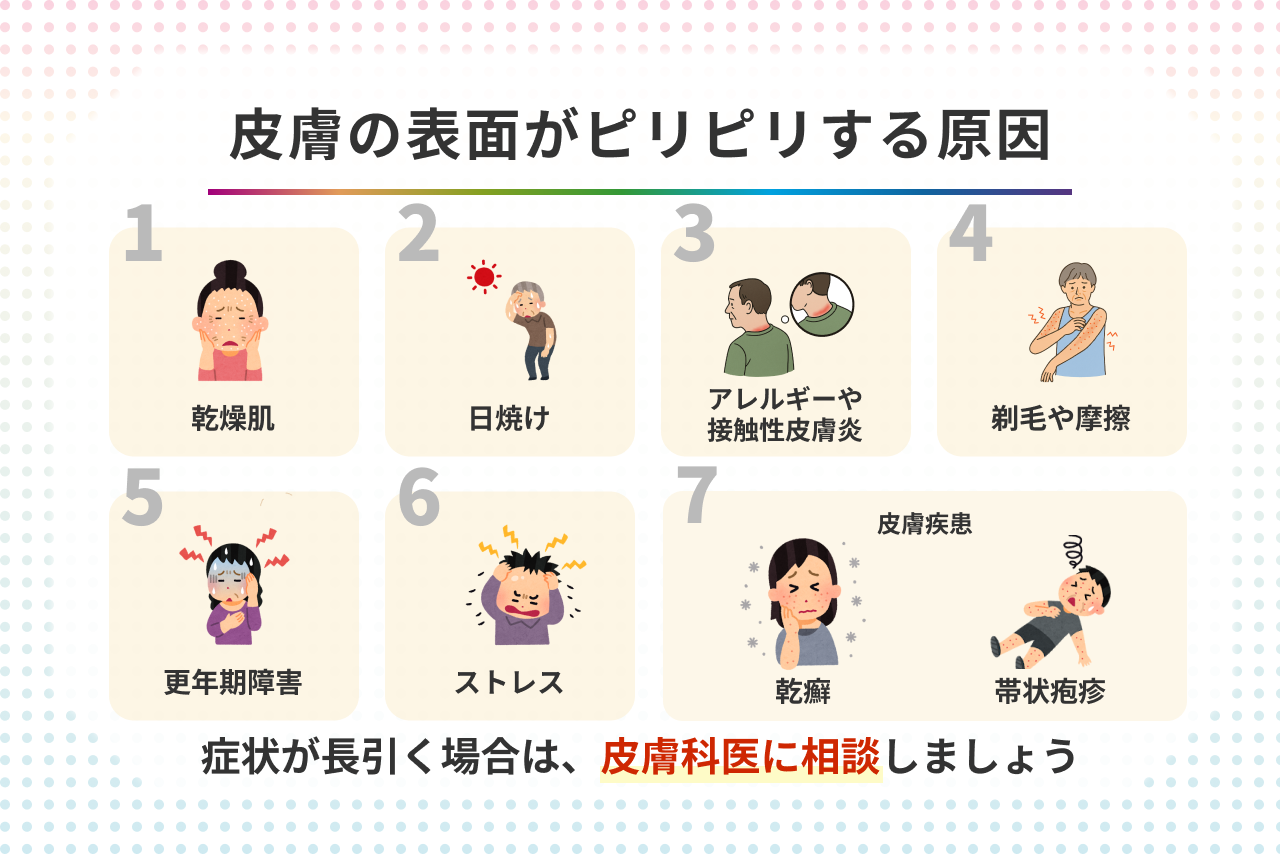 皮膚がピリピリ痛い神経痛の原因とは？初期症状の真相と受診科の基準