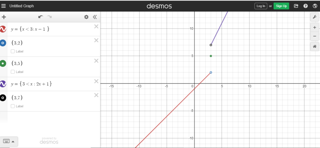 How to Create a Piecewise Function in Desmos