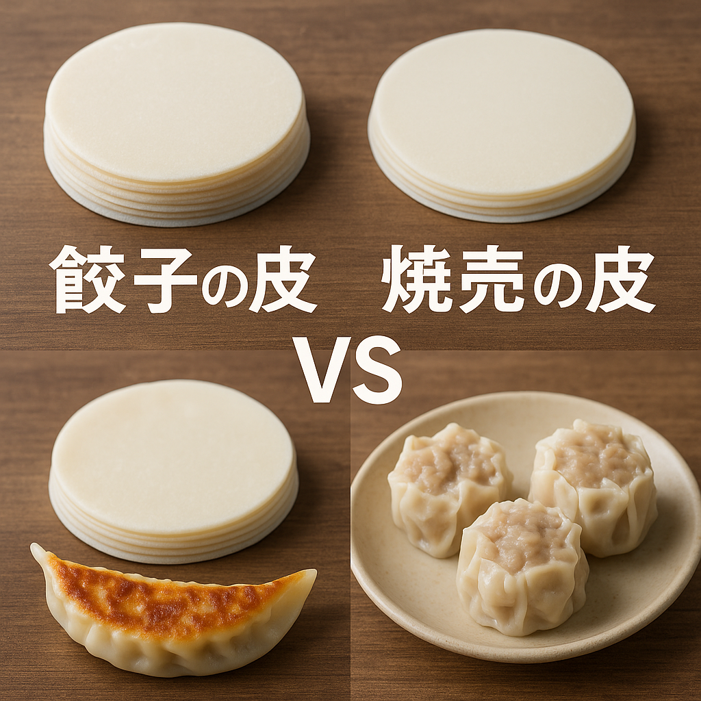 餃子とシュウマイの皮の違いとは？原材料と厚みの真相や代用術を徹底解明