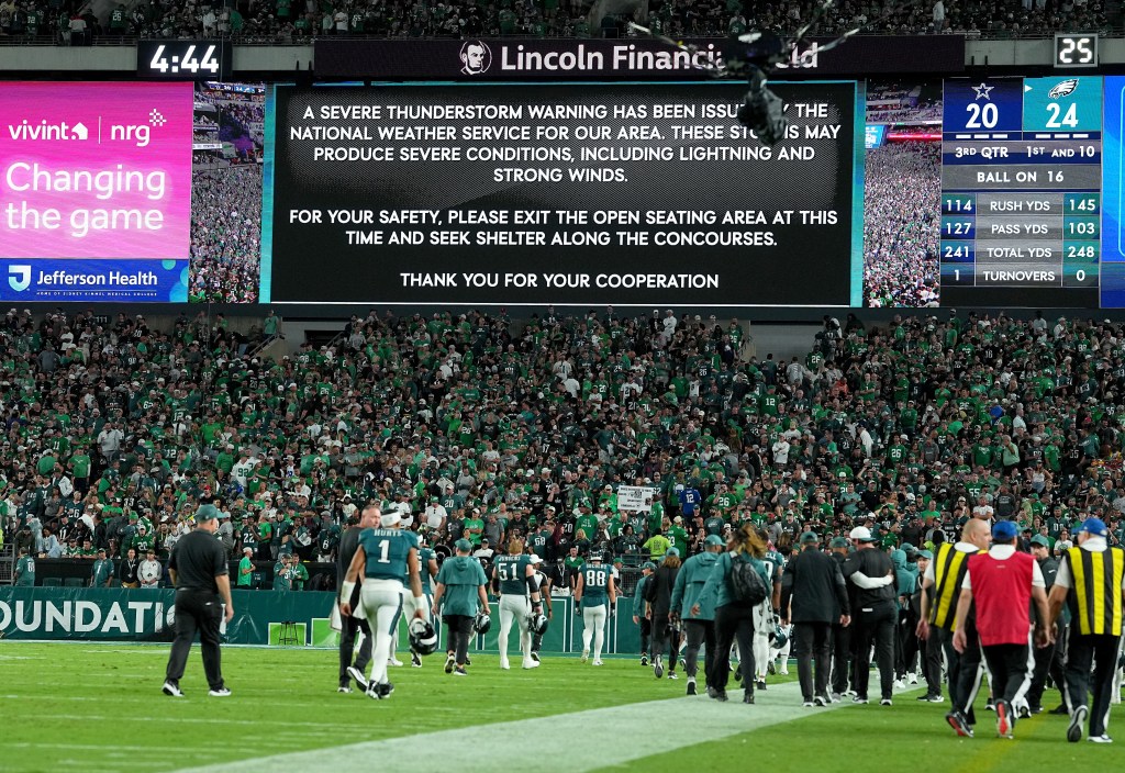 Why Was Eagles Game Delayed