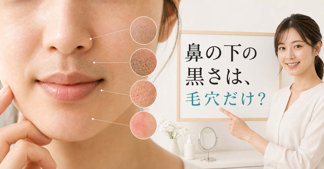 女性の鼻下のひげが濃い原因とは？青み対策と失敗しない処理法を解説