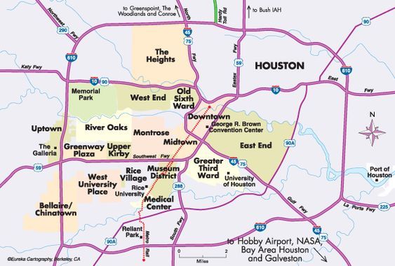 Towns Around Houston