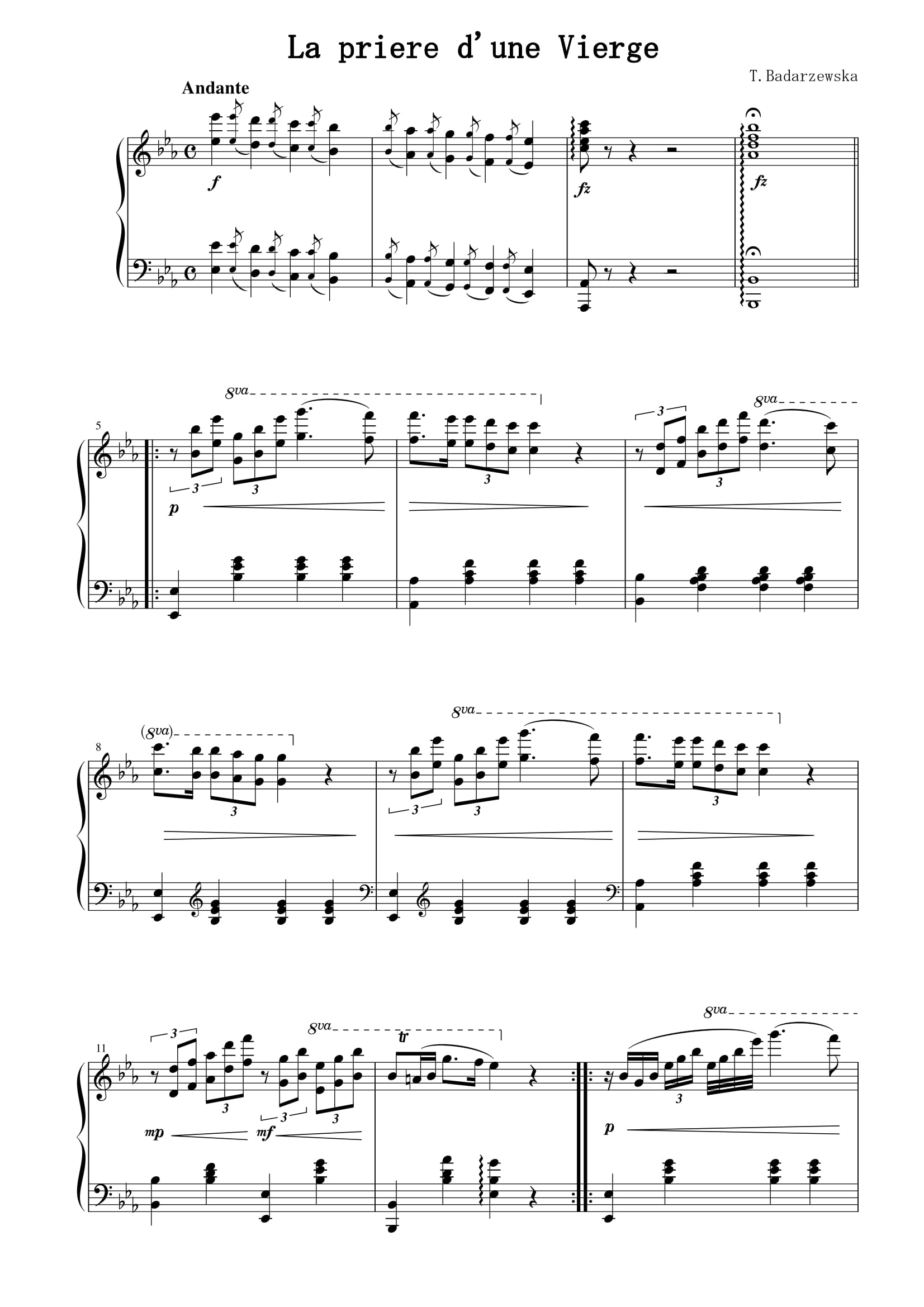 乙女の祈り楽譜の選び方と難易度｜初心者向け簡単版から原曲まで徹底解説
