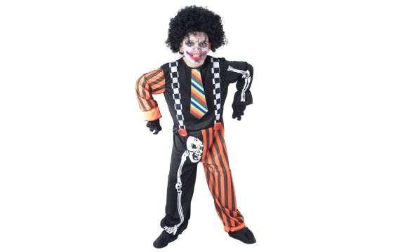 Orange and Black Clown Costume