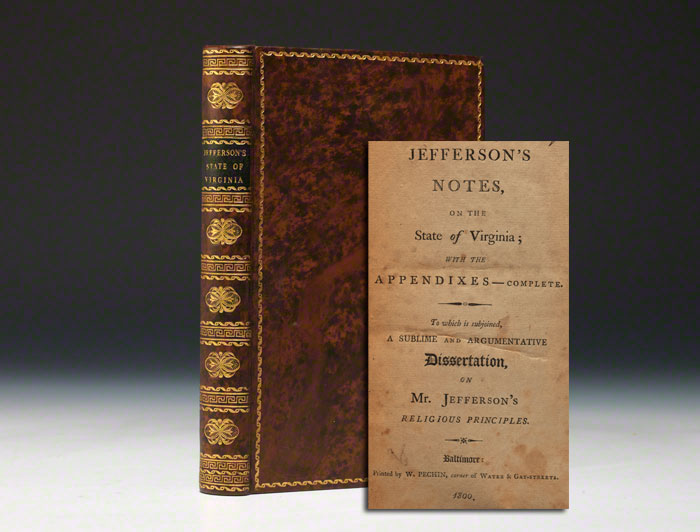 Thomas Jefferson Notes on the State of Virginia
