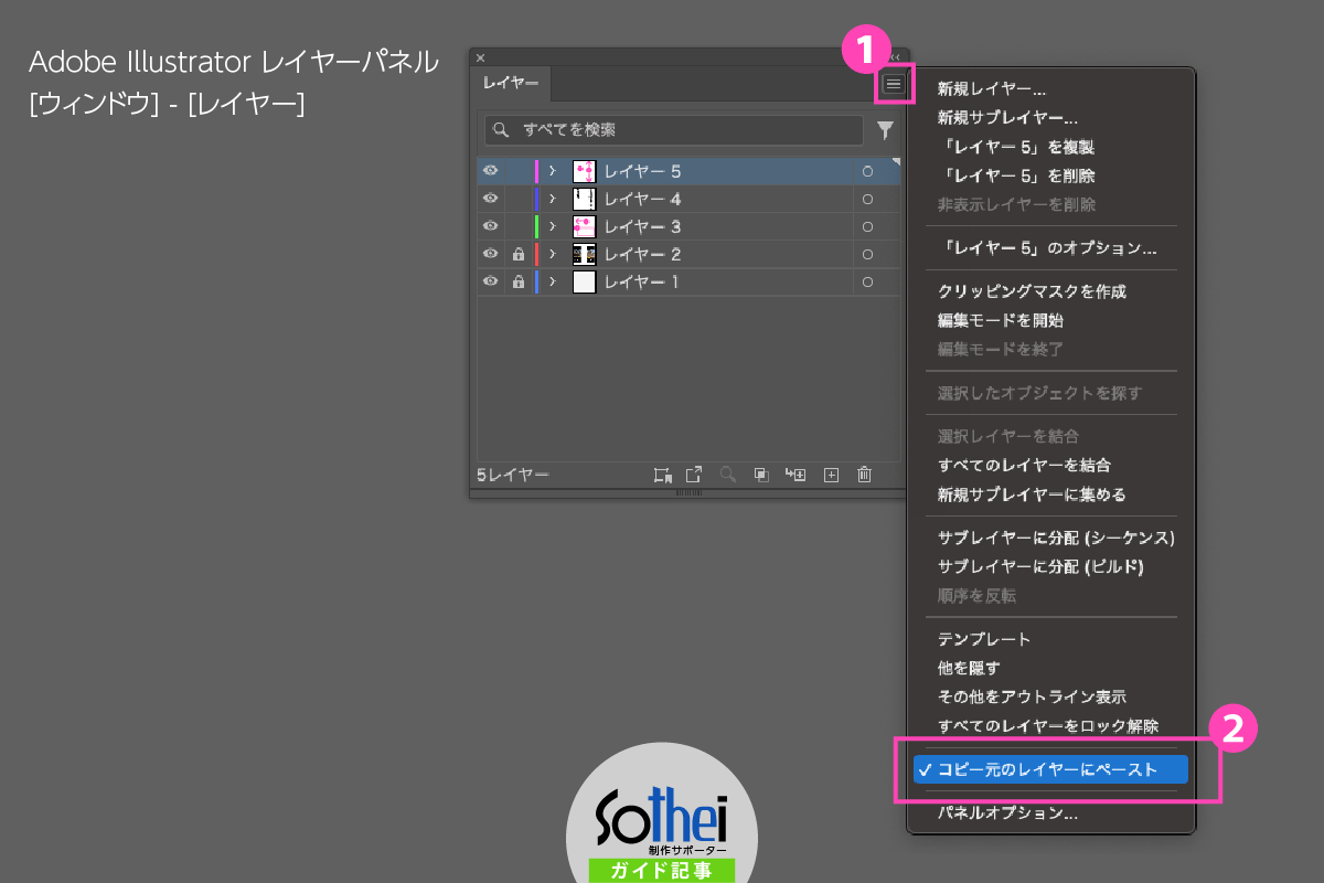 イラレのレイヤーごとコピー完全解説！1つにまとまる原因と解決手順