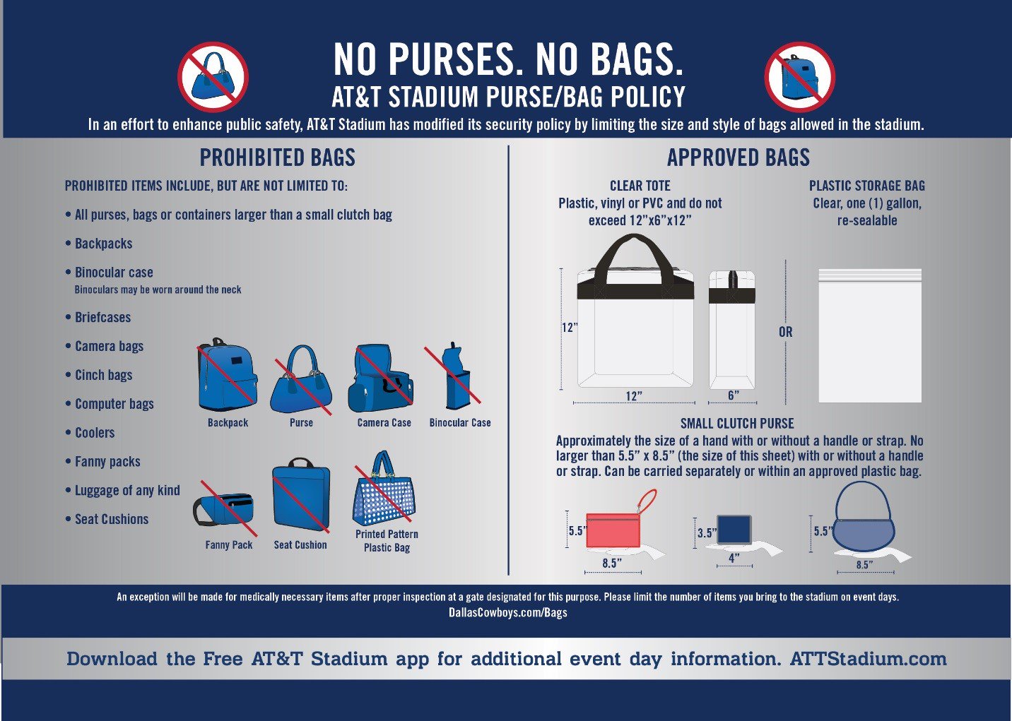 Bag Policy at Victory Field
