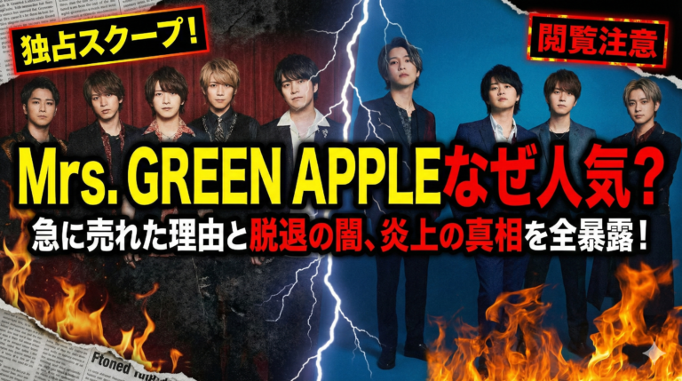 Mrs. Green Appleなぜ人気？急に売れた理由と脱退の闇、炎上の真相を全暴露！