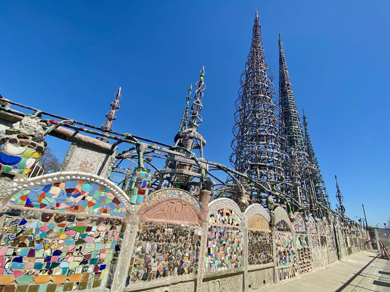 Watts Towers in Los Angeles California
