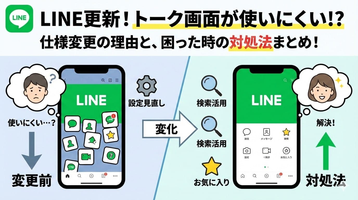 Line最新アプデが使いにくい？画面変更の真相と元に戻す対処法
