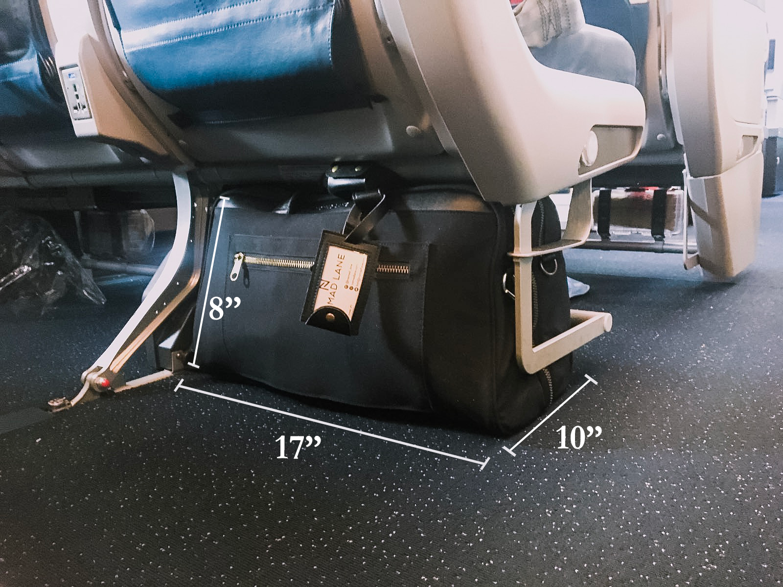 Plane Under Seat Bag Size