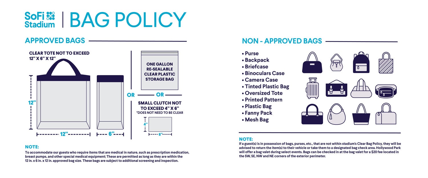 Bag Policy for Sofi Stadium
