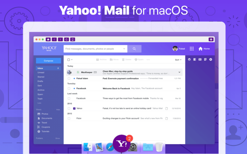 Yahoo Mail App for Mac Os X
