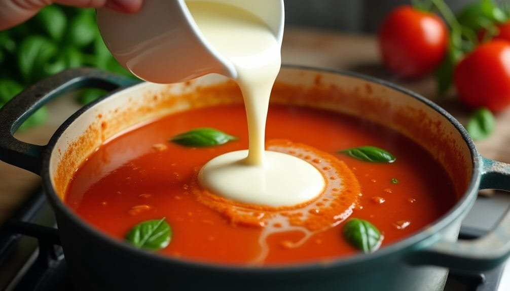 When to Add Cream to Soup