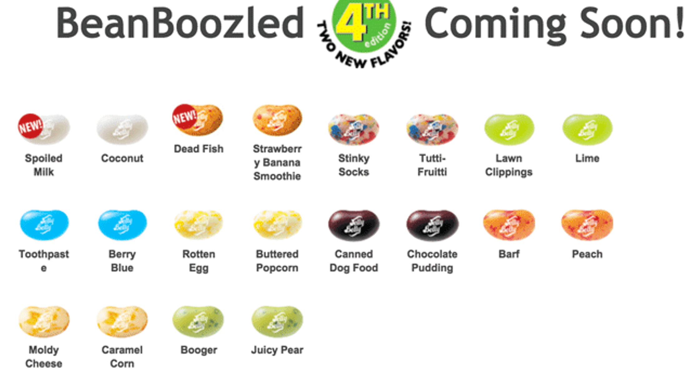 Jelly Belly Nasty Flavors
