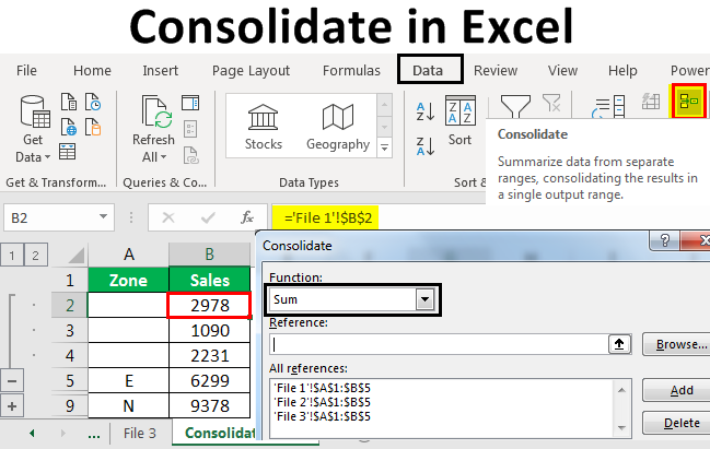 Consolidate Excel Data