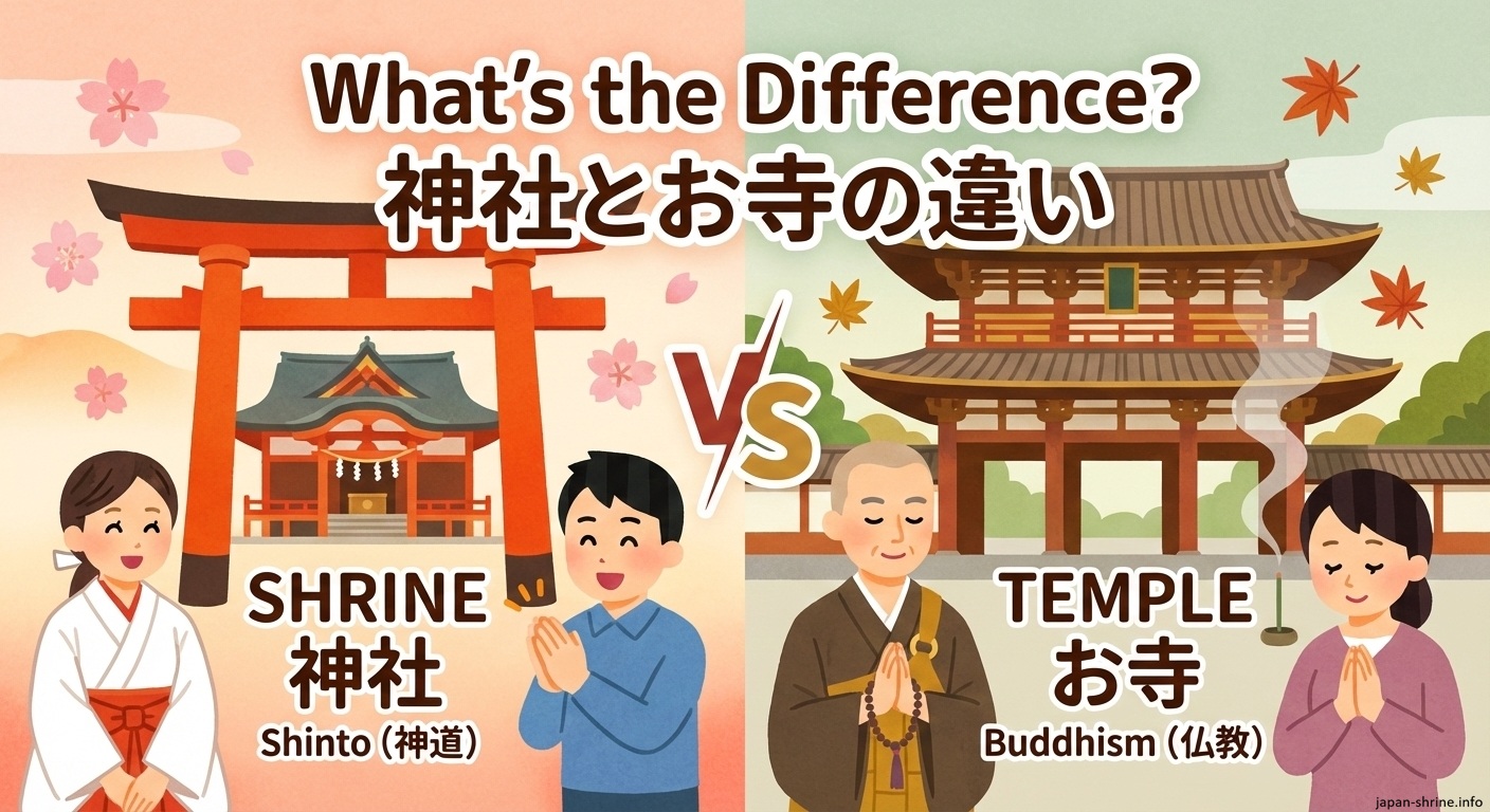 寺と神社の決定的な違いとは？見分け方や作法・歴史の真相を徹底解説
