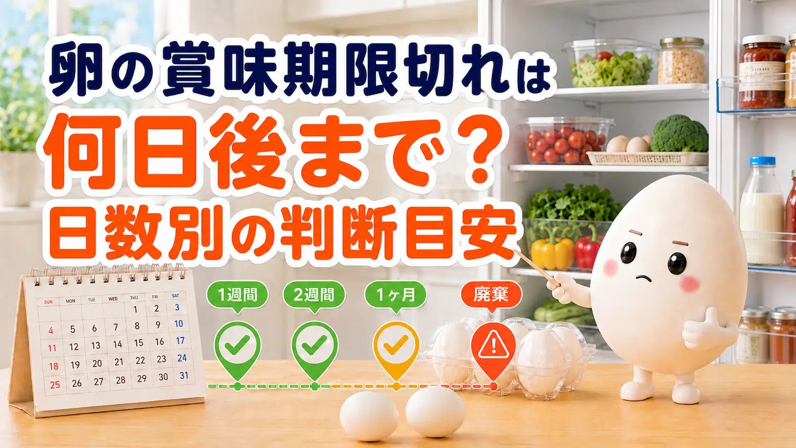 卵の賞味期限切れはいつまで安全？2026年の最新常識と科学的限界、傷んだ卵の見分け方