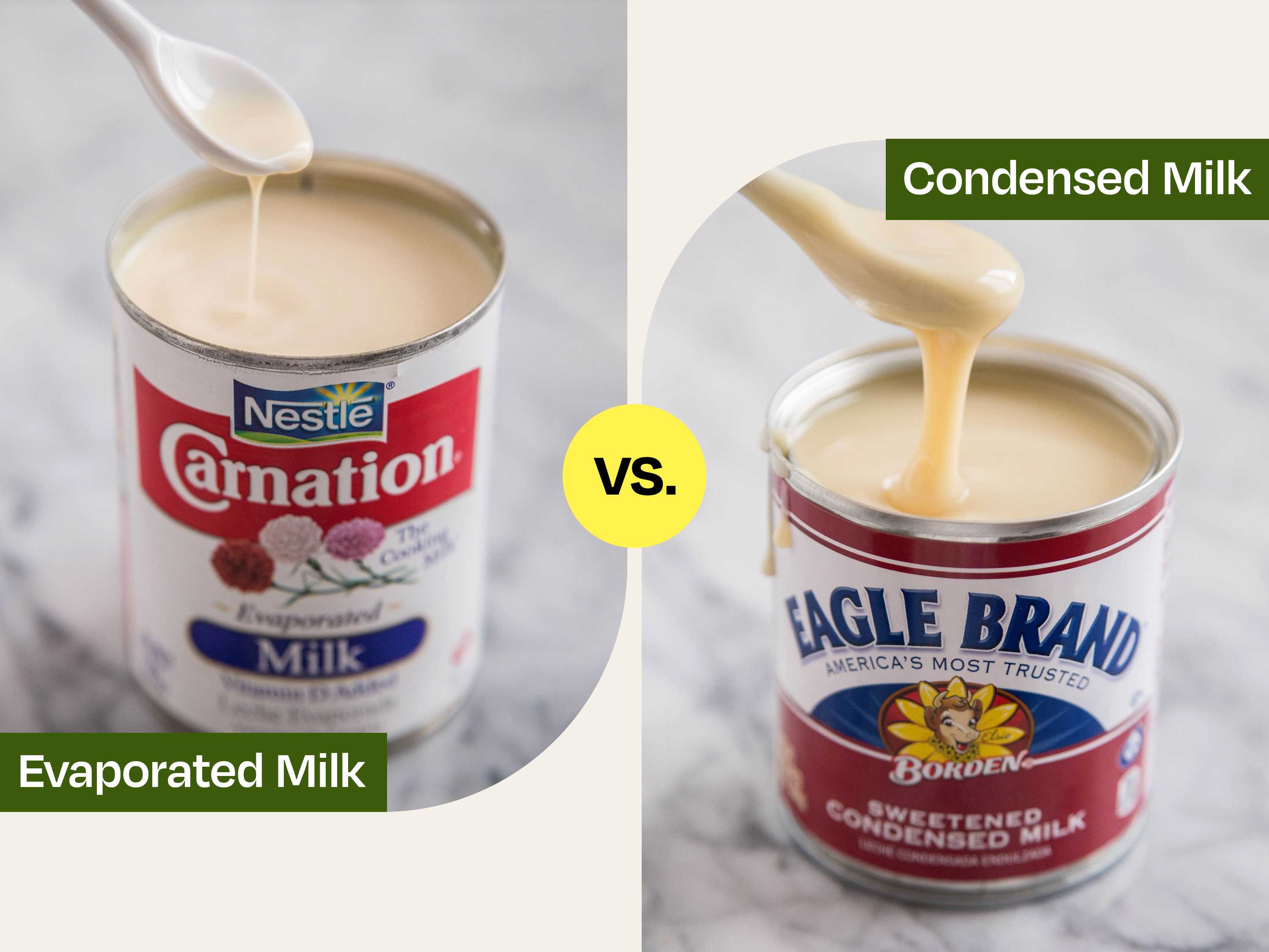 Evaporated Milk the Same as Condensed Milk