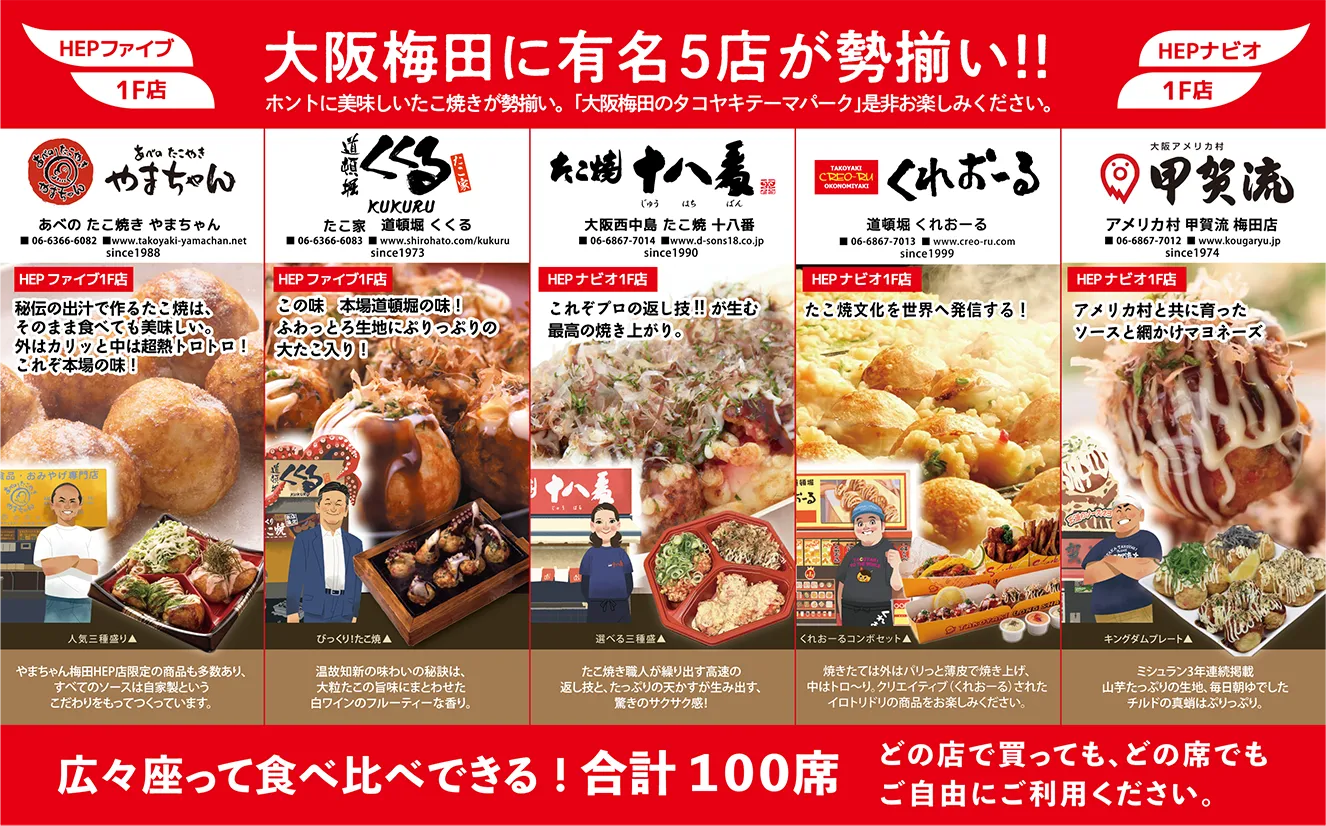大阪駅のたこ焼き決定版！地元民推しの名店と穴場を徹底比較