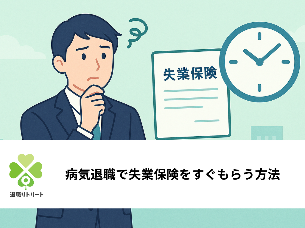 病気退職で失業保険はすぐ貰える？特定理由離職者と受給期間延長の真実