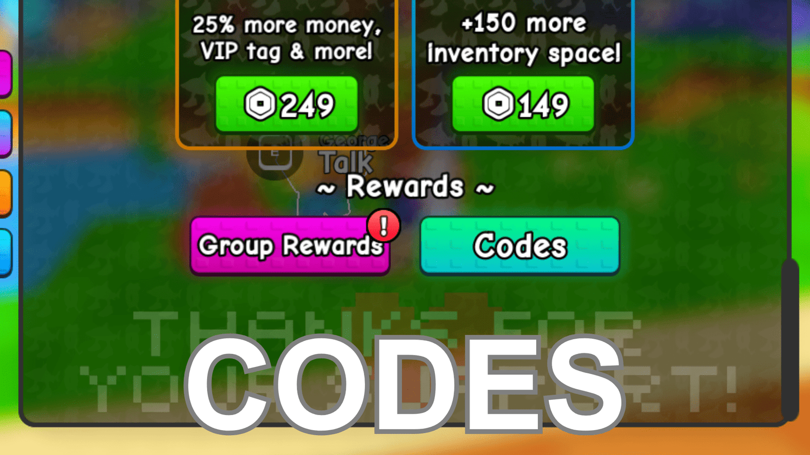 Codes for Plants vs Brainrot Roblox
