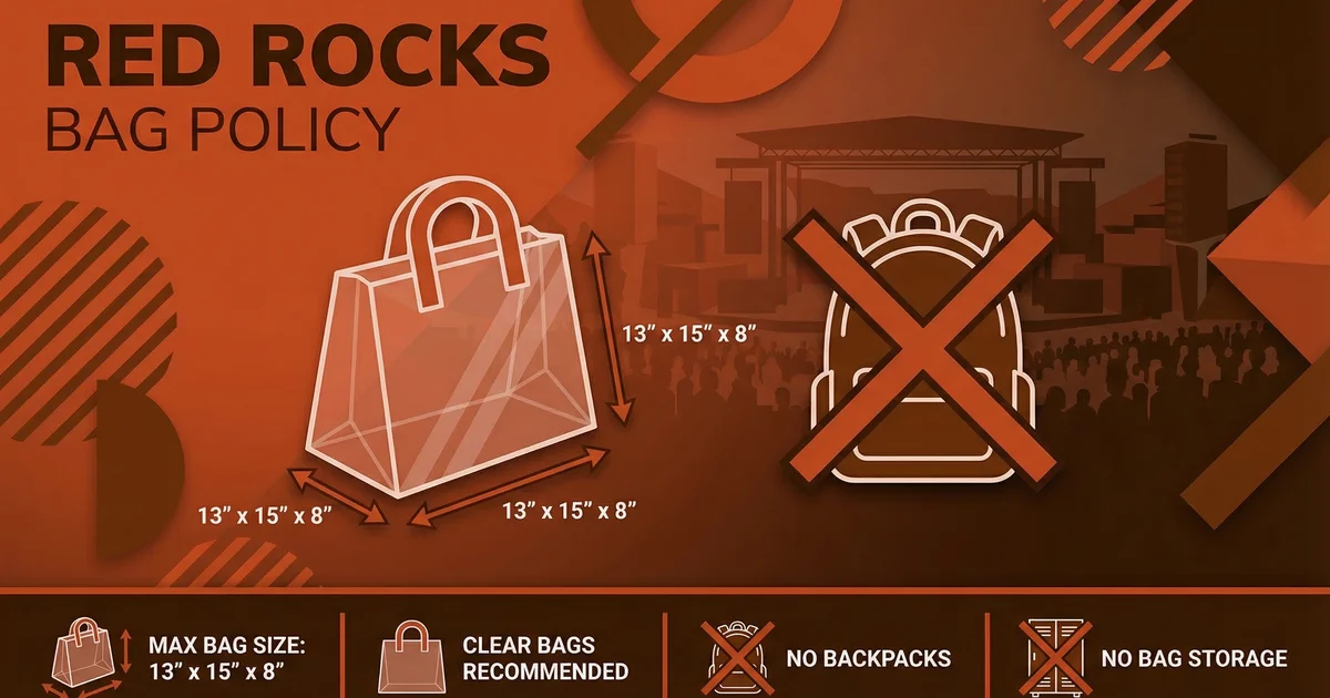 Bag Policy for Red Rocks