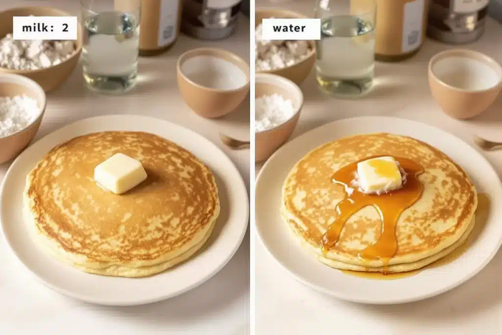 Can I Substitute Water for Milk in Pancakes