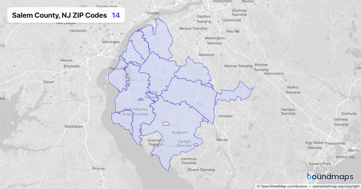 Zip Code for Salem Nj