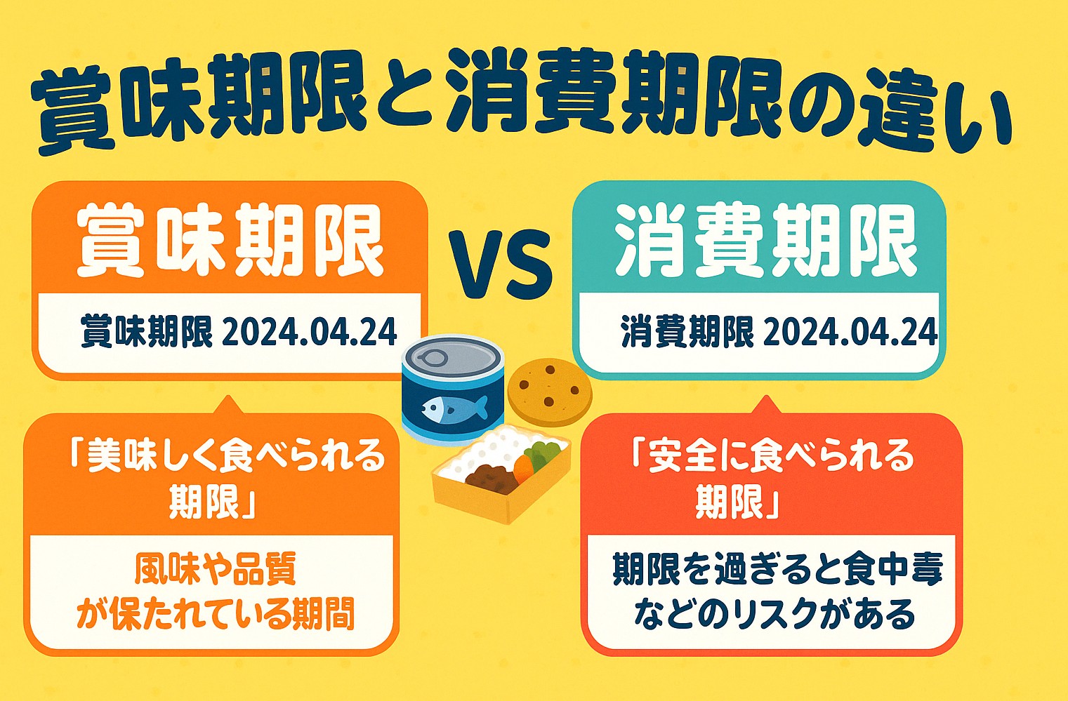 賞味期限とは？消費期限との違いや切れた後の安全日数をプロが徹底解説