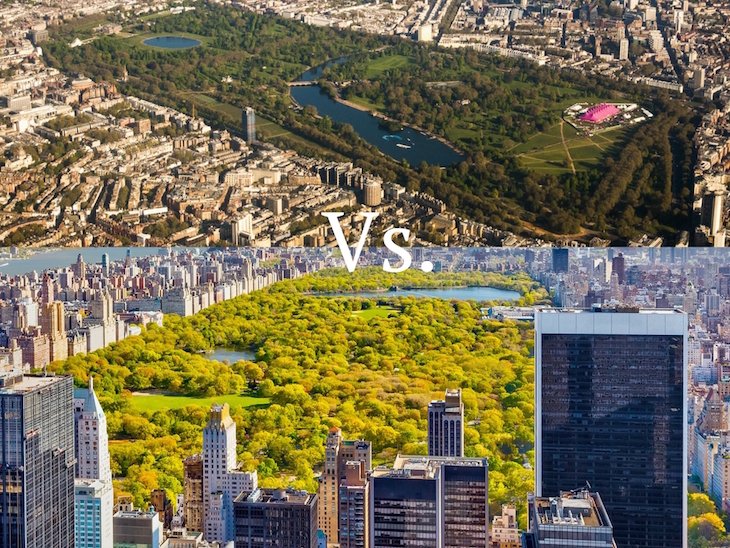 Central Park vs Hyde Park Size