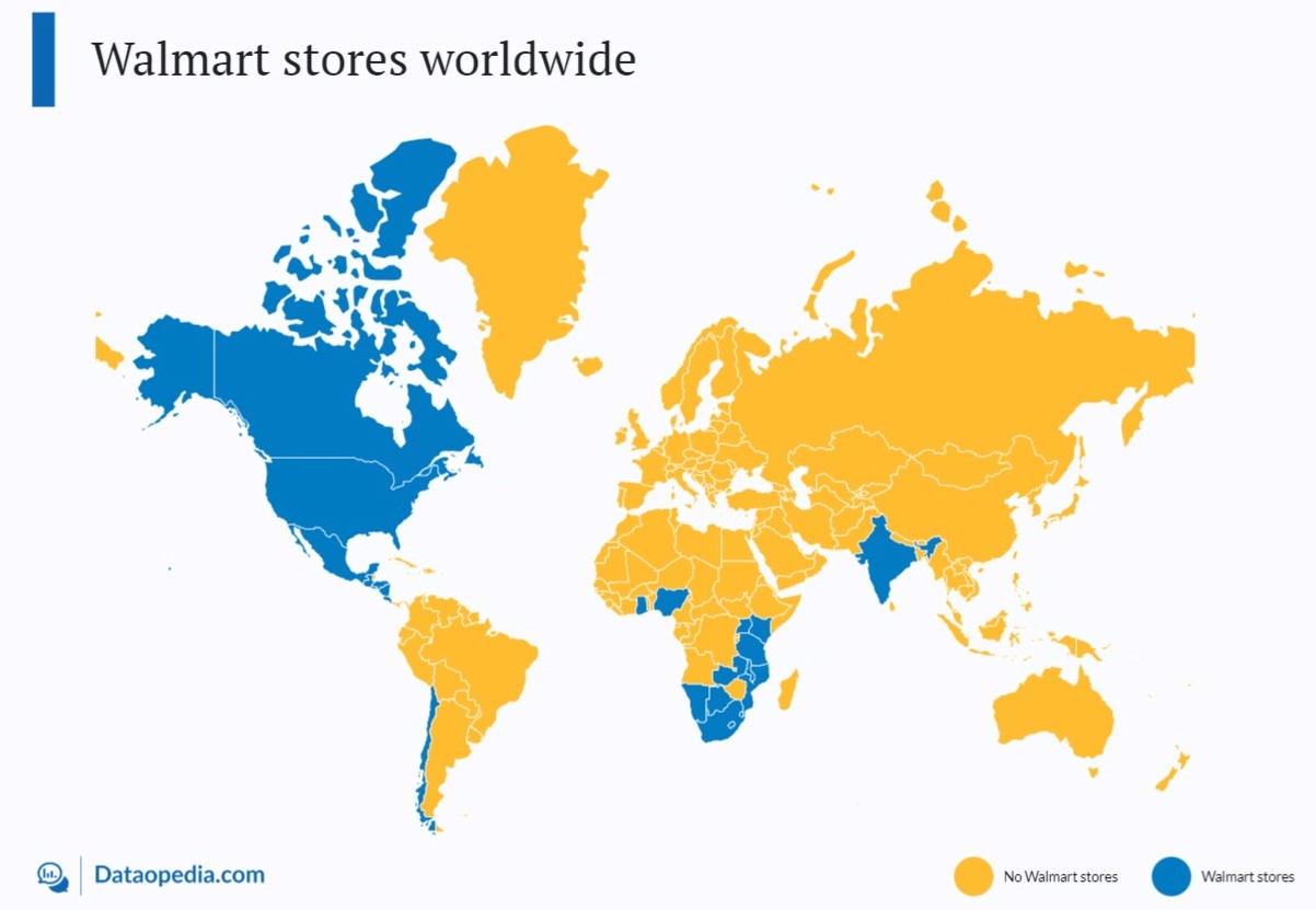How Many Walmart Stores in the World