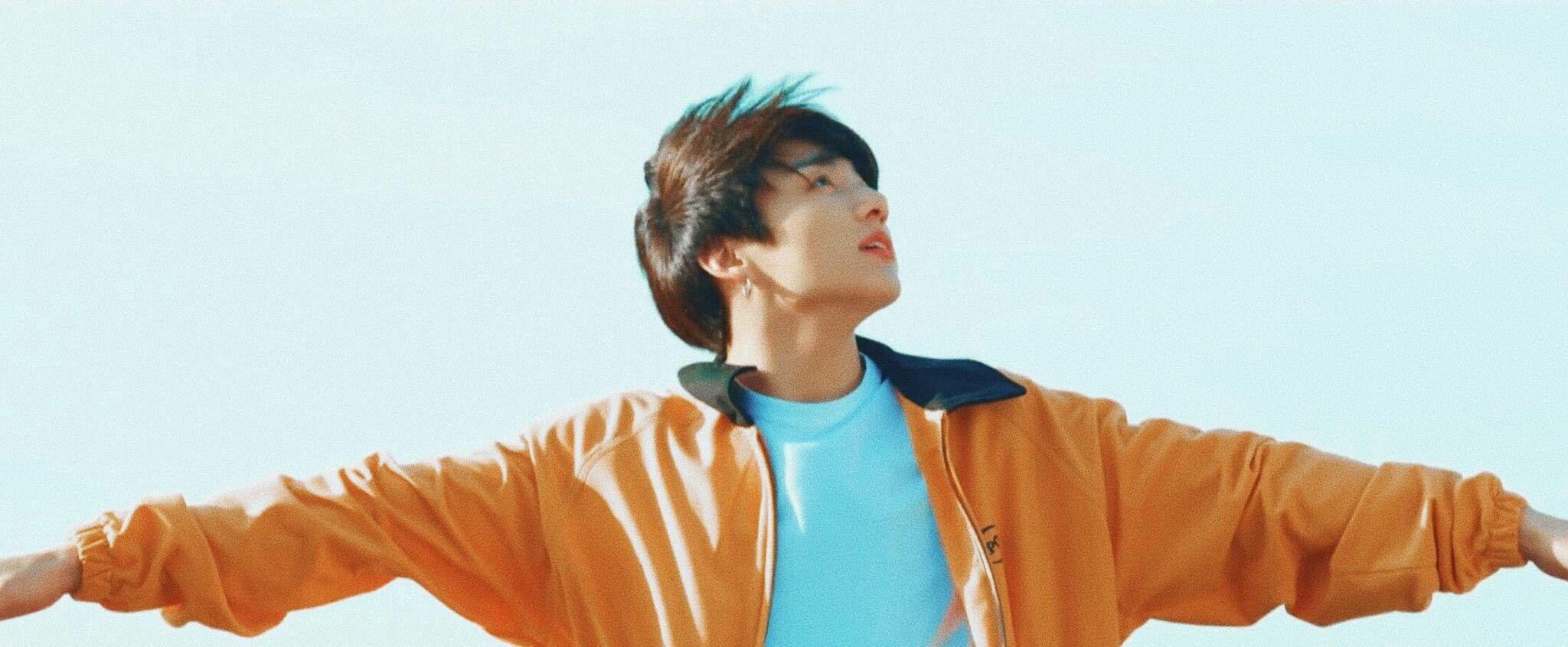 Jungkook with His Arms out Euphoria Painting