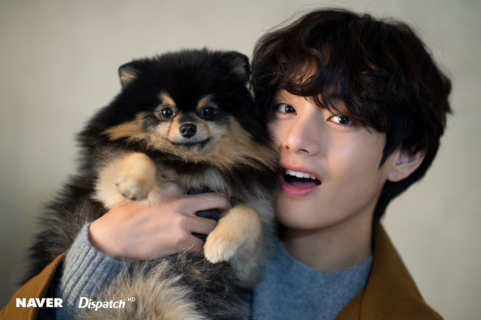 Kim Taehyung with His Dog